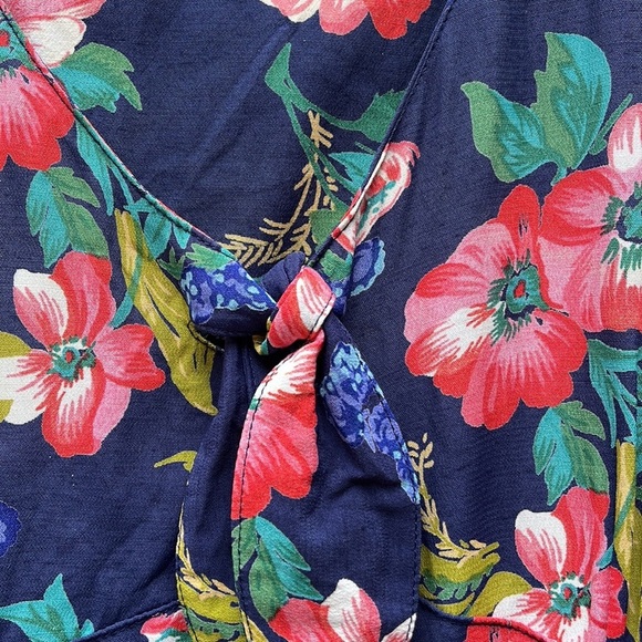 GAP Pink Yellow Blue Sundress Sleeveless Midi - Picture 3 of 5